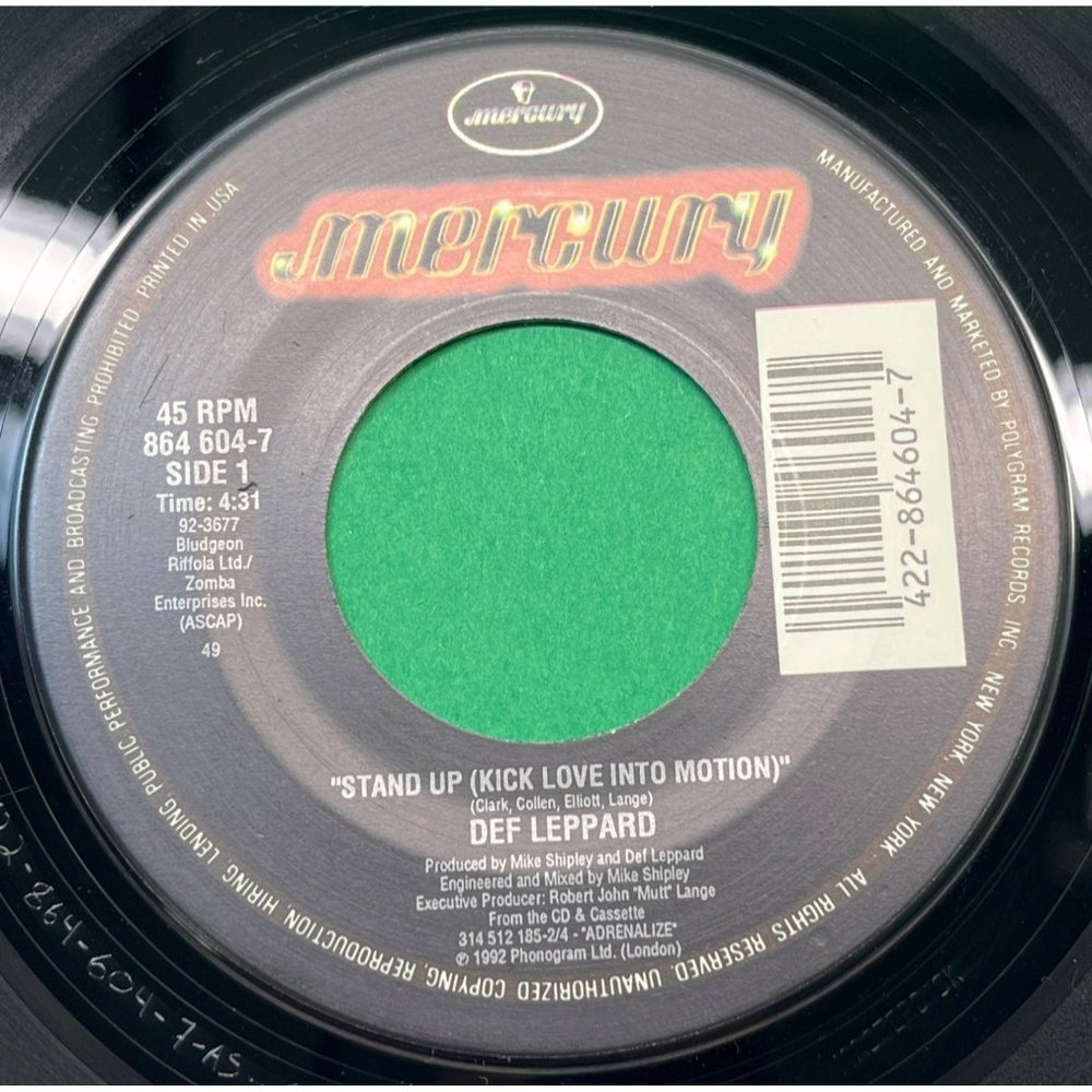 Def Leppard Stand Up / From the Inside Acoustic Hippies From Hell 45 Rock